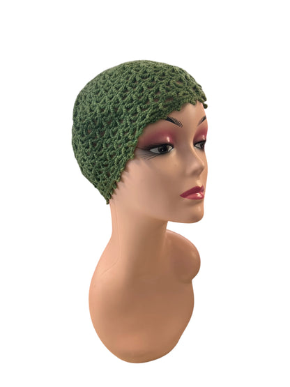 GREEN KNIT SKULL CAP