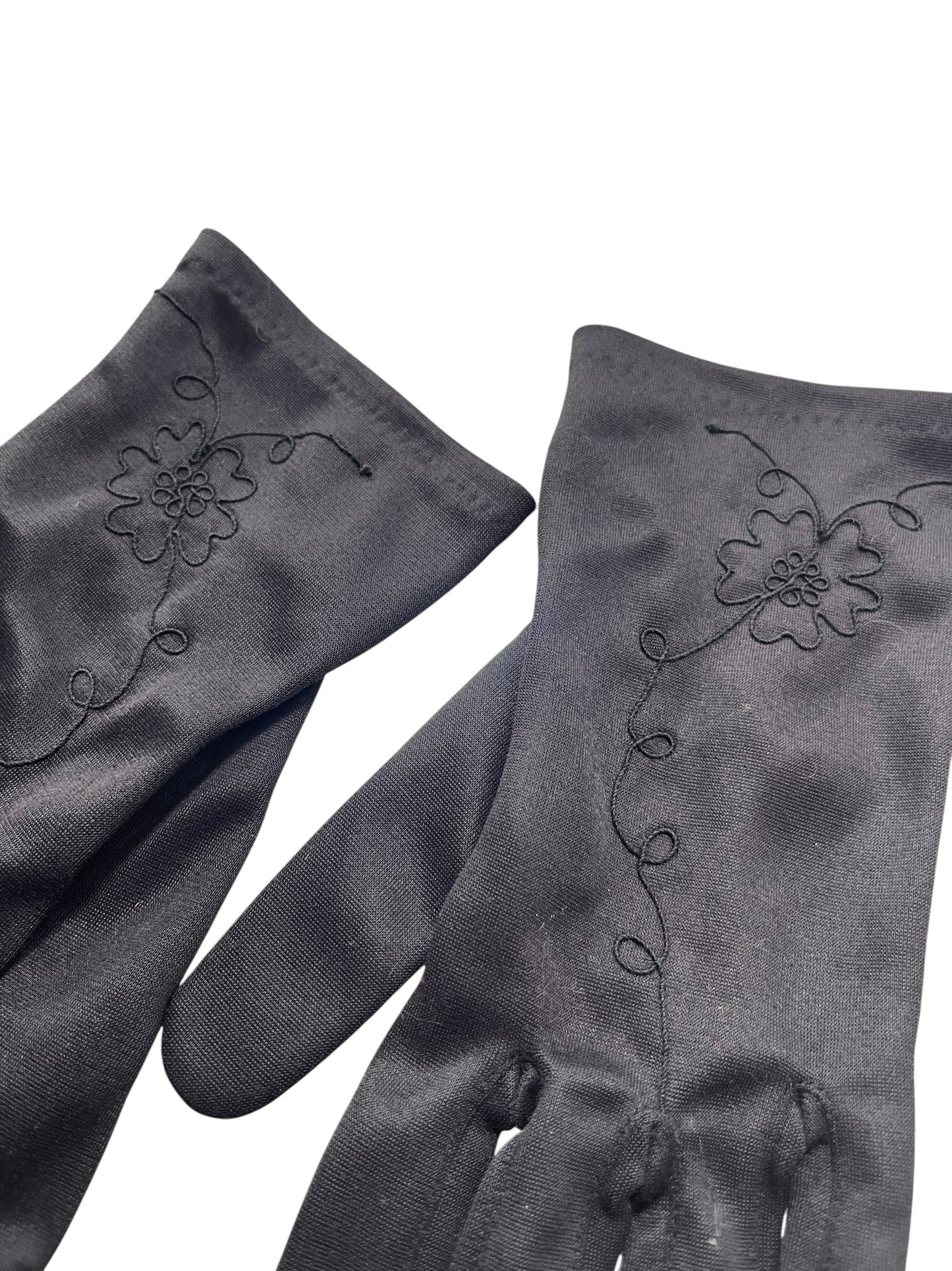 RENDEZ-VOUS BLACK DAISY GLOVES | 7.5