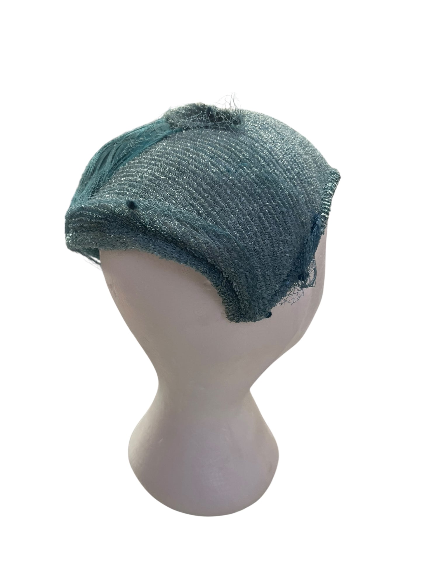 TEAL FEATHER HEADPIECE