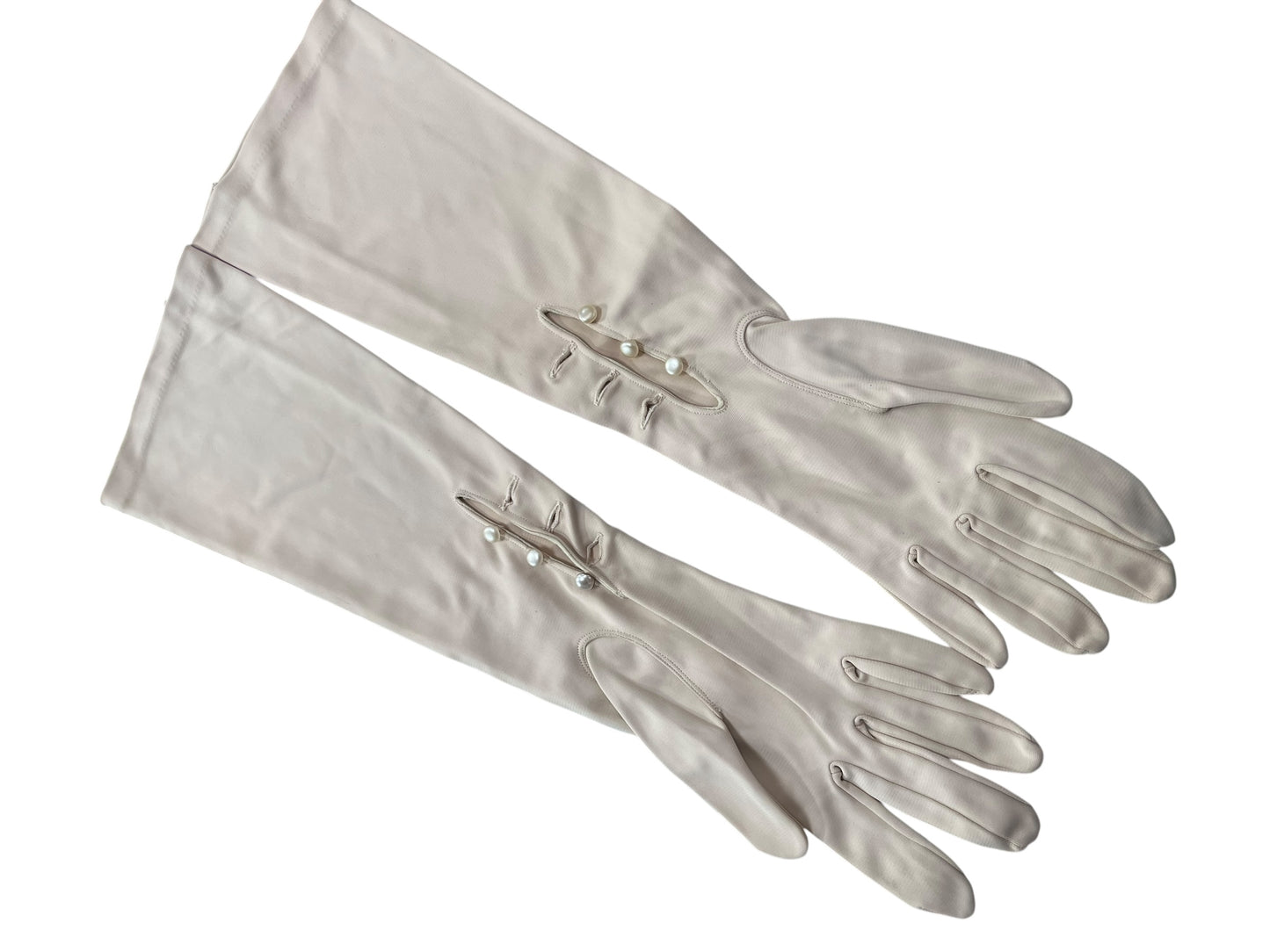 LONG BEIGE GLOVES