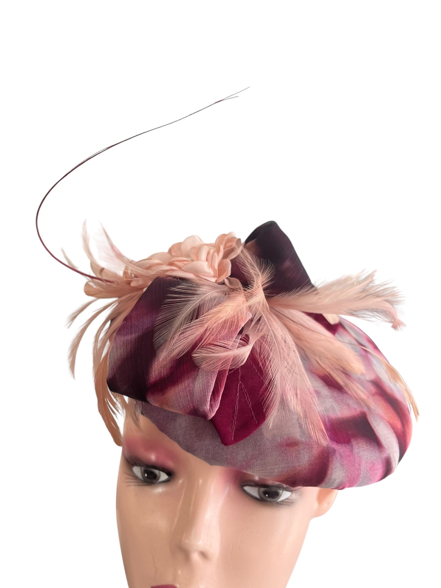 WINTER PLUM FASCINATOR