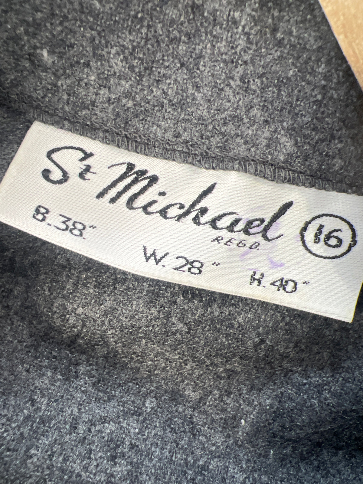 ST MICHEALS GREY WOOL CROP JACKET | 14
