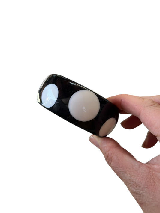 B&W DOTTY BANGLE