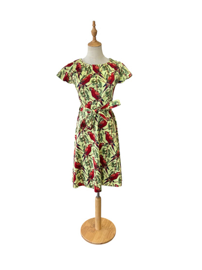 LADY VINTAGE PARROT DRESS | 8