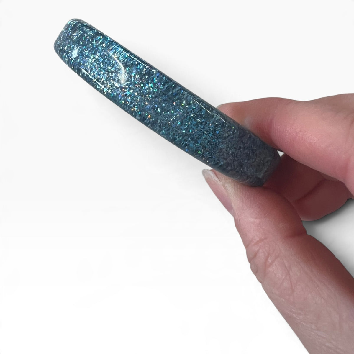 BLUE GLITTER BANGLE