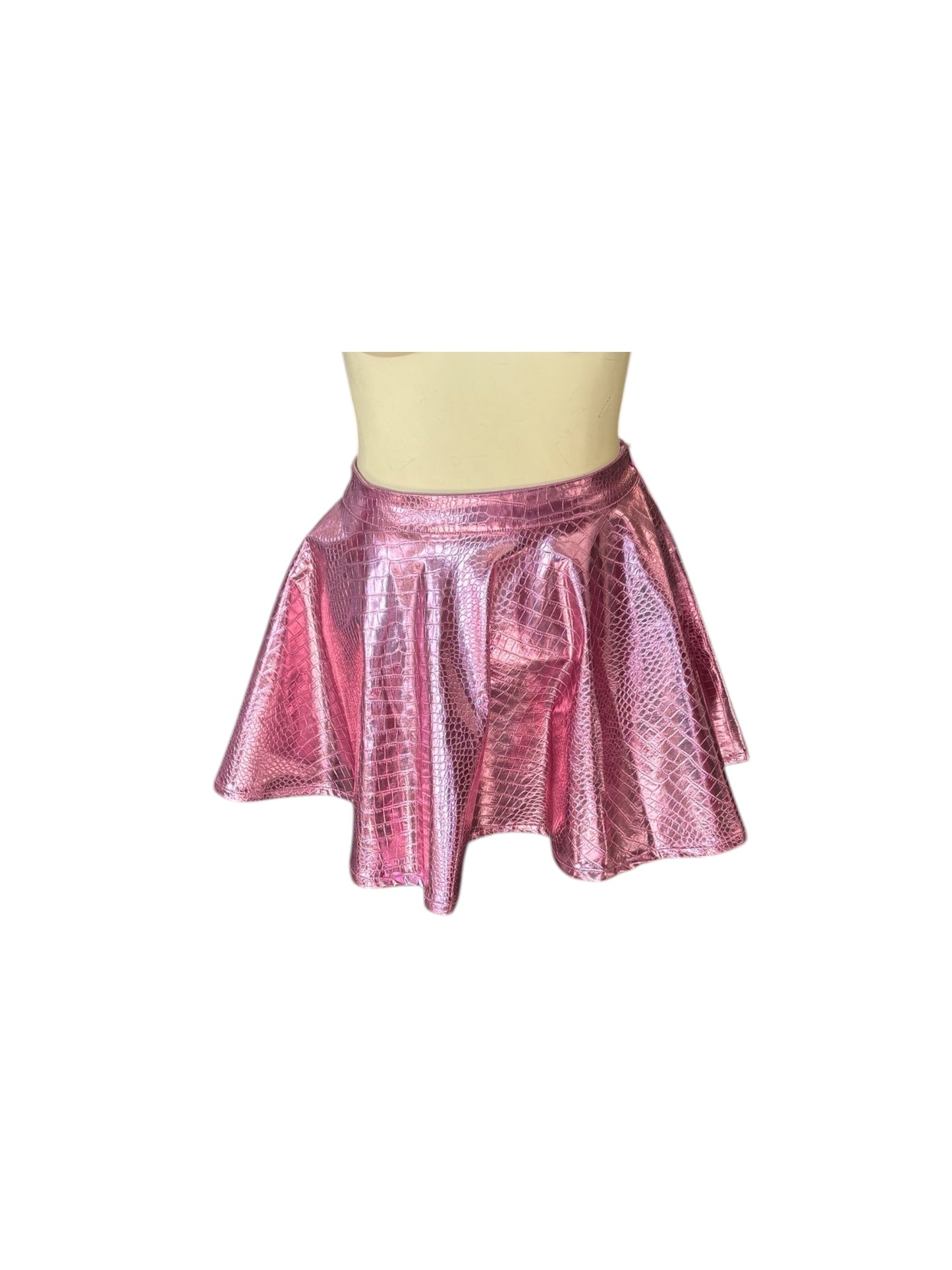 BLACK FRIDAY PINK FAUX LEATHER SKIRT | 20