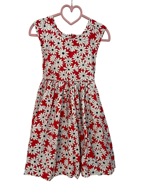 RED DAISY DRESS SZ 4/5