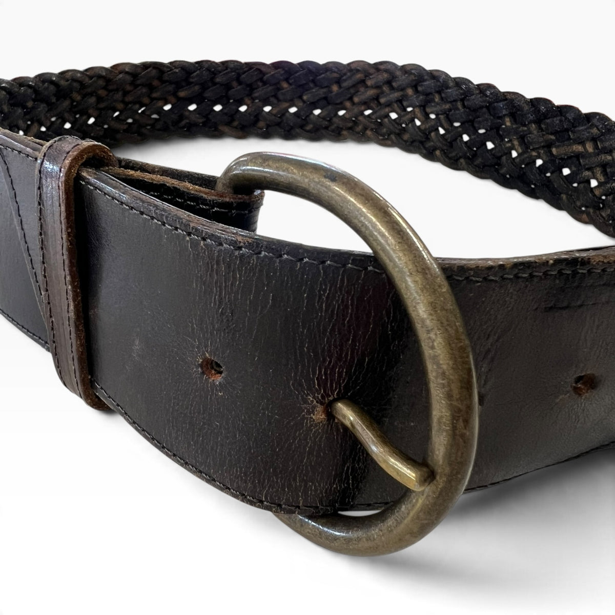 BROWN WEAVE BELT | 80cm