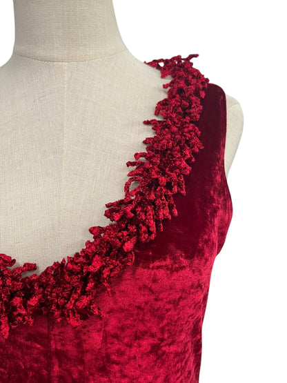 LISA HO RED VELVET DRESS | 12
