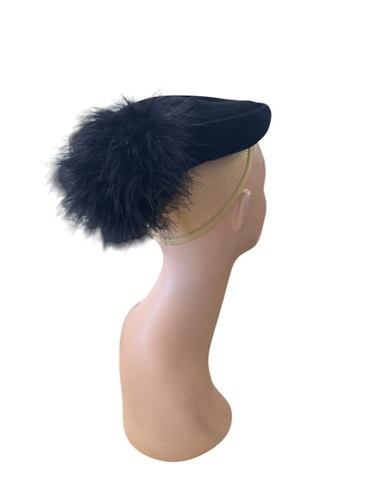 C&A BLACK FEATHER HAT