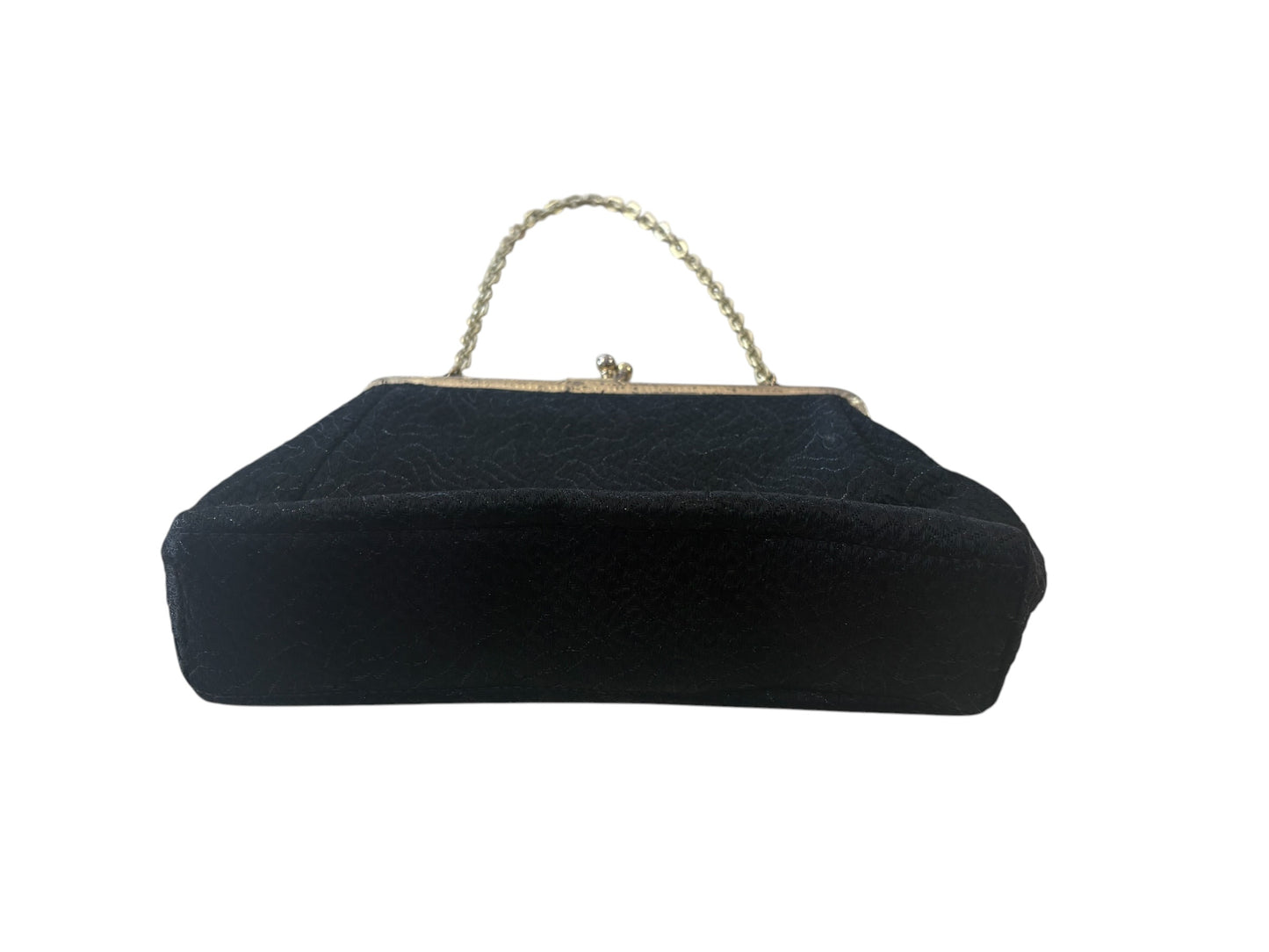 BLACK SPARKLE ART DECO BAG