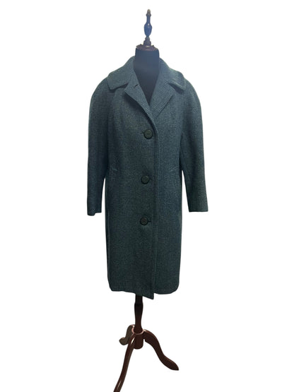 HARRIS TWEED BLUE WOOL COAT | 10