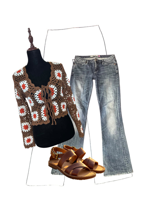 BROWN CROCHET TOP | 10