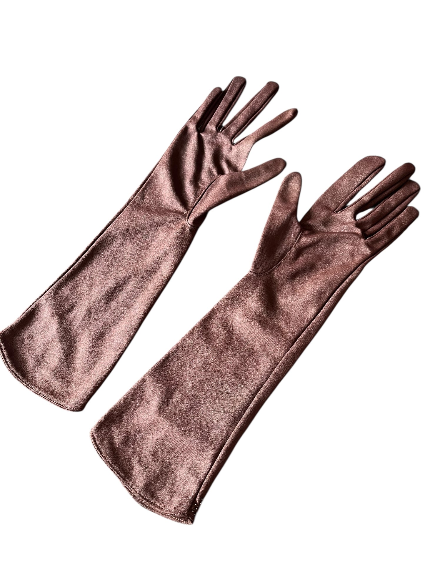 PERSONALITY BROWN SEQUIN GLOVES | 7.5