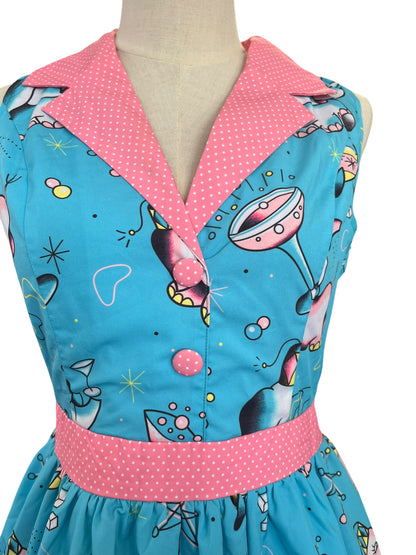 SOURPUSS BLUE CIRCUS DRESS | M