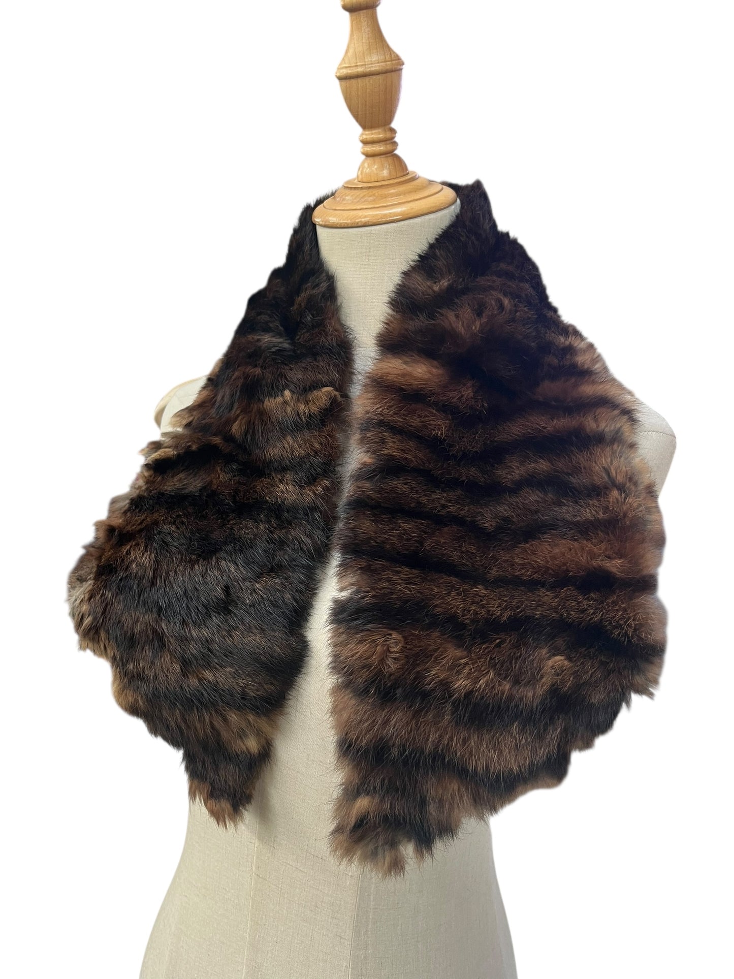 STRIPED FUR PIECE