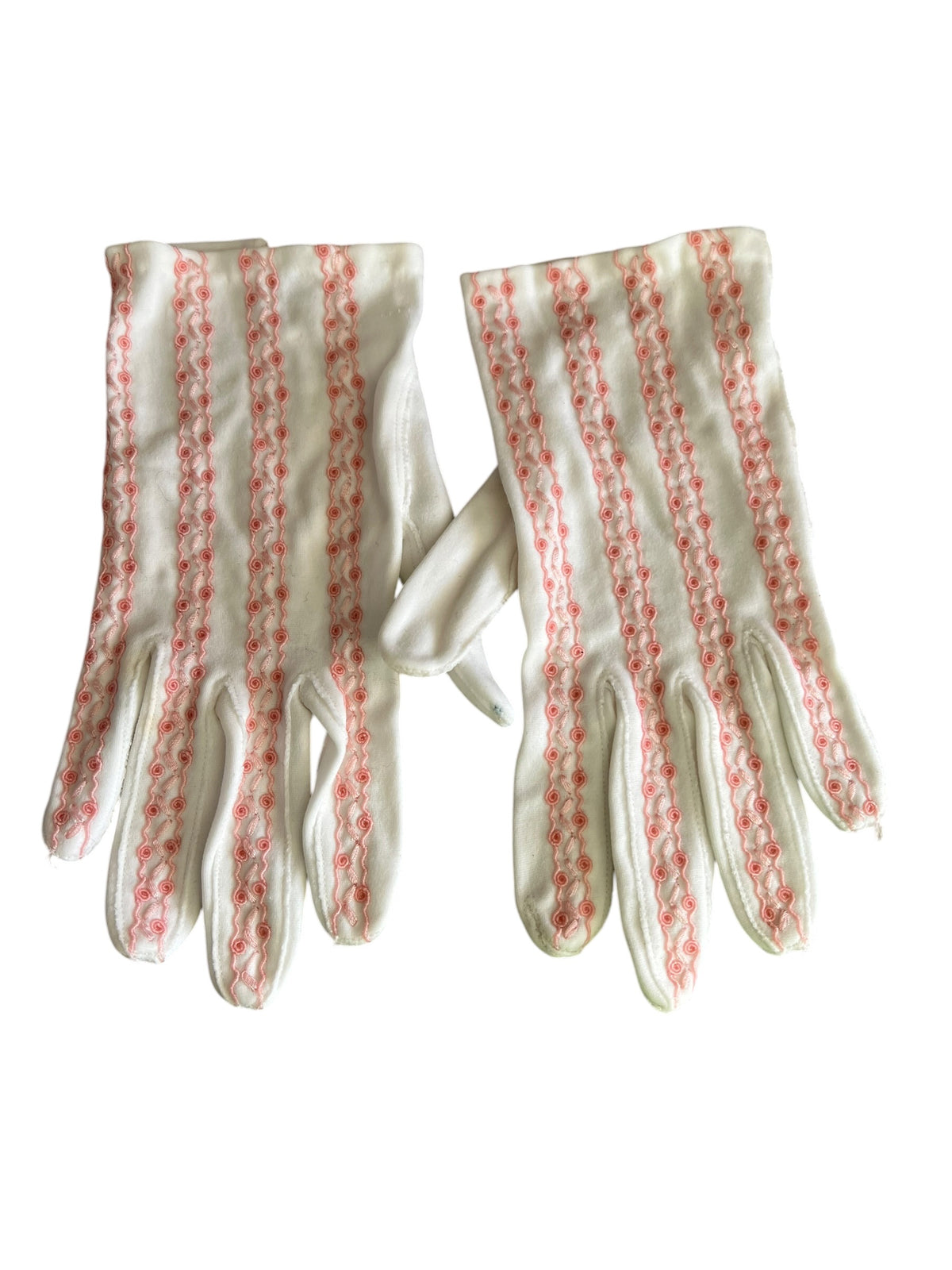 PINK EMBROIDERED GLOVES | 6.5cm