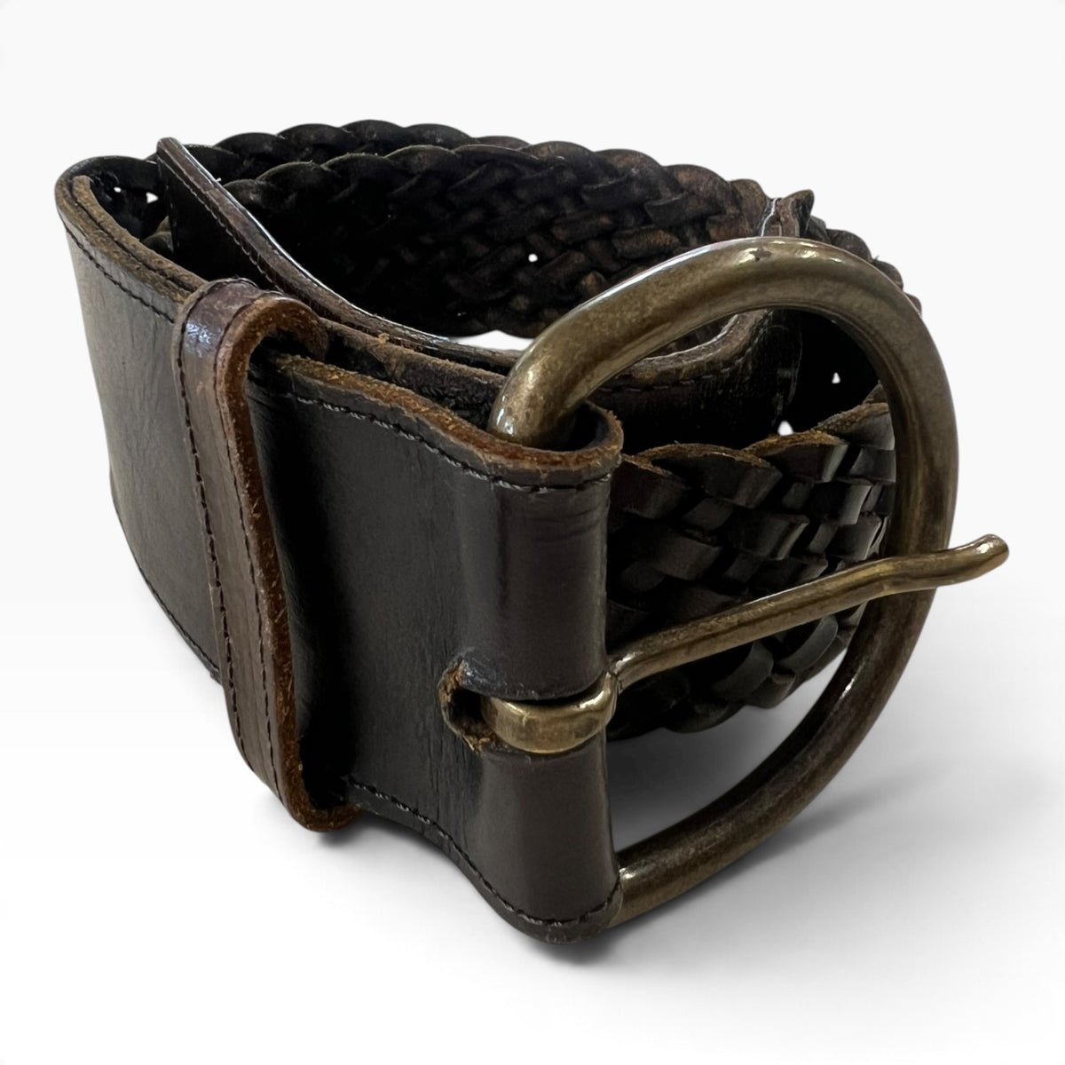 BROWN WEAVE BELT | 80cm
