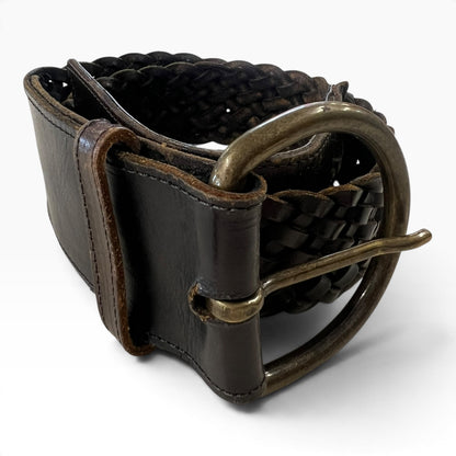 BROWN WEAVE BELT | 80cm
