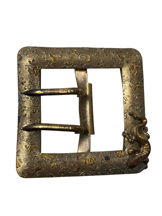 EMBOSSED VINTAGE LIZARD BUCKLE