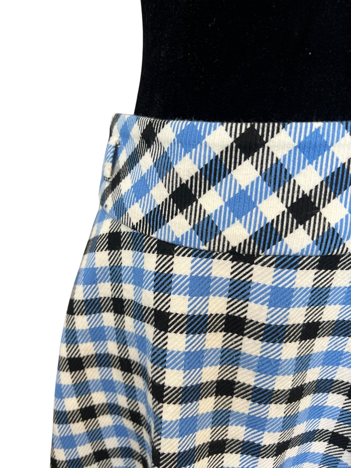 REVIEW BLUE CHECK SKIRT | 10