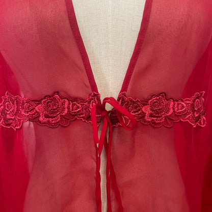 CLASS RED SHEER TOP | XL