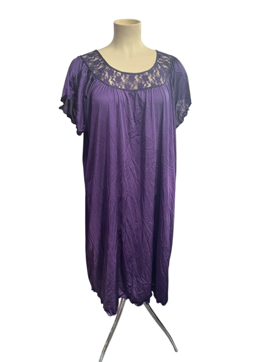 PURPLE SATIN NIGHTIE | 24