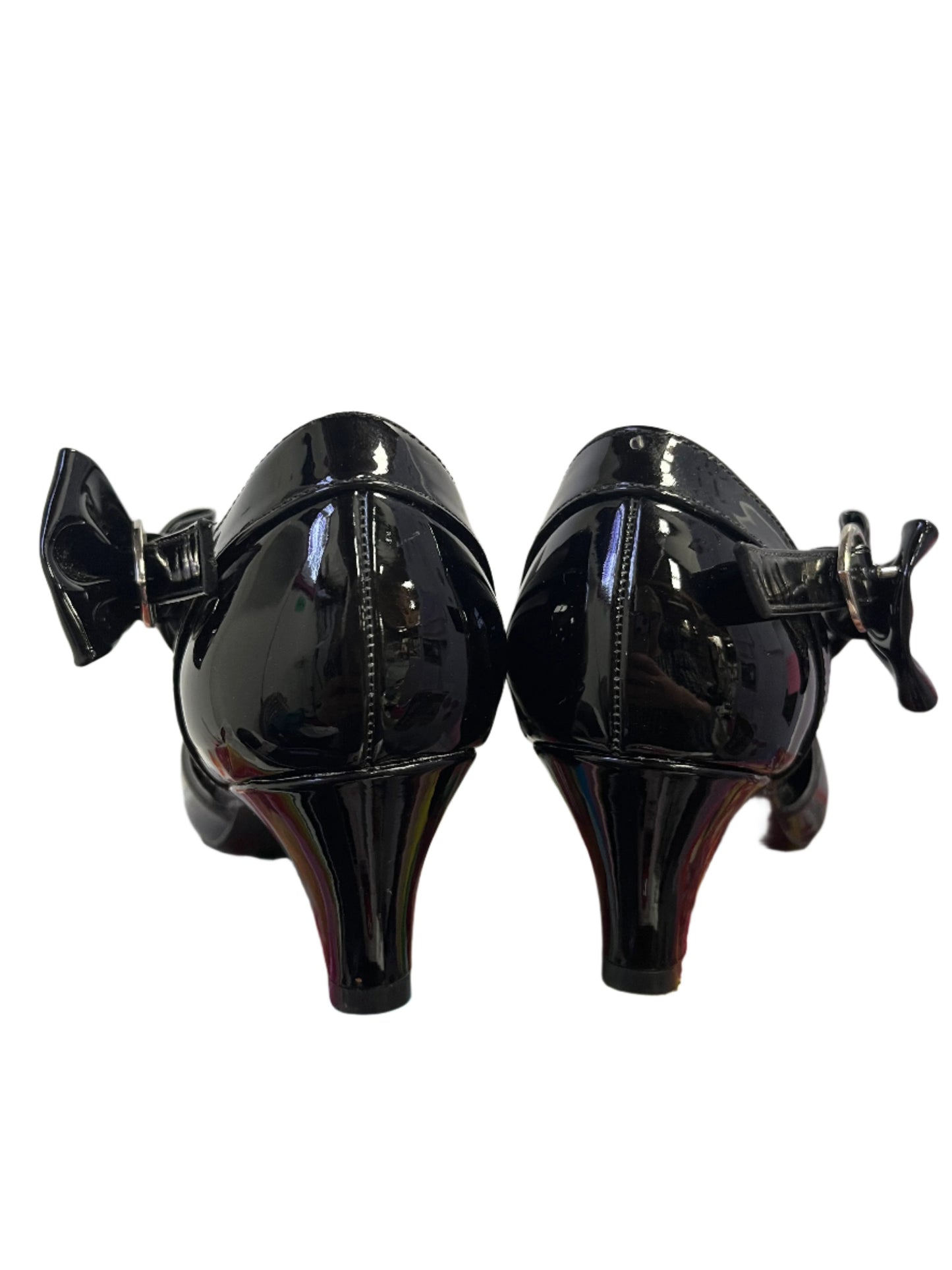 SUGARPOP BLACK KITTEN HEELS | 9