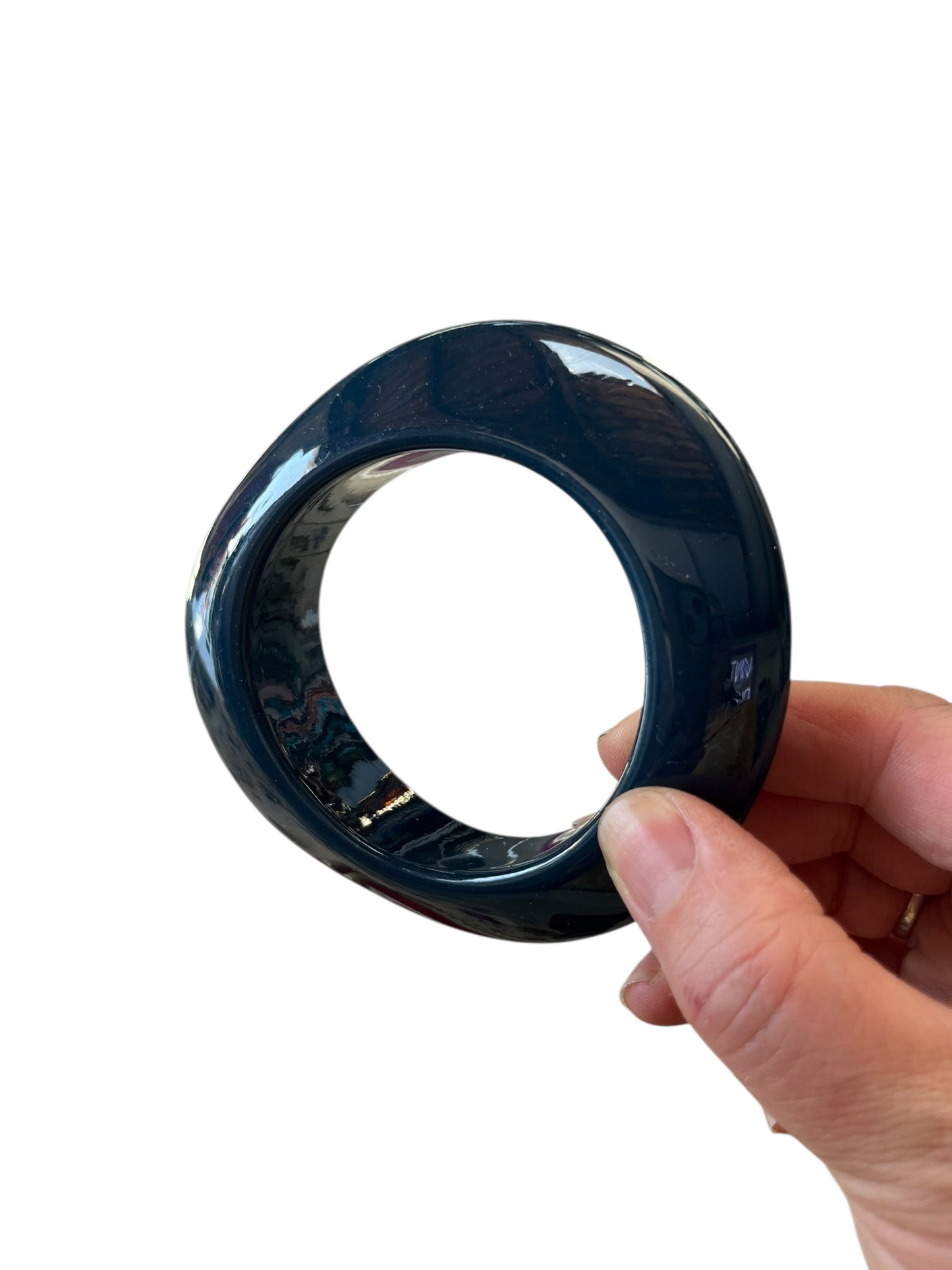 ABSTRACT SLADE BLUE  BANGLE