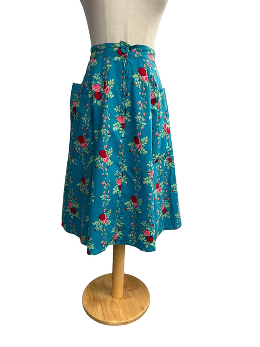 REVIVAL TEAL ROSE  SKIRT | 6