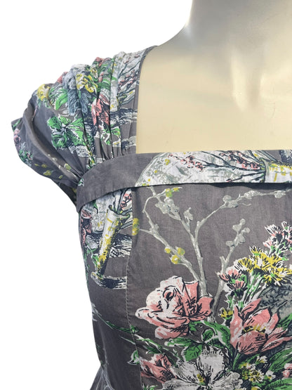 LAZYBONES GREY ROSE DRESS  | L