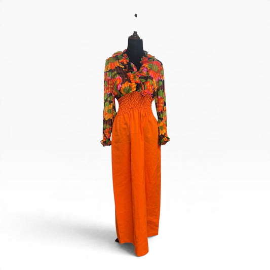 AMERICAN LADY ORANGE & GREEN MAXI | 8