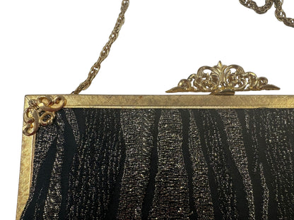 GOLDEN STRIPE ART DECO BAG
