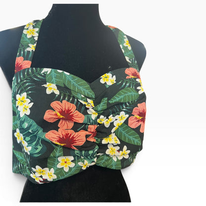 BANNED TROPICAL BANDANA TOP | XL 12/14