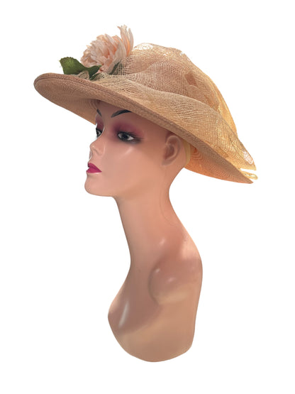 KATRINA FLORAL STRAW HAT