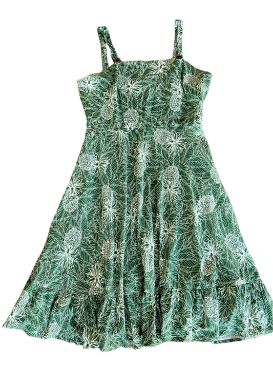 COLLECTIF GREEN PINEAPPLE DRESS SZ 16