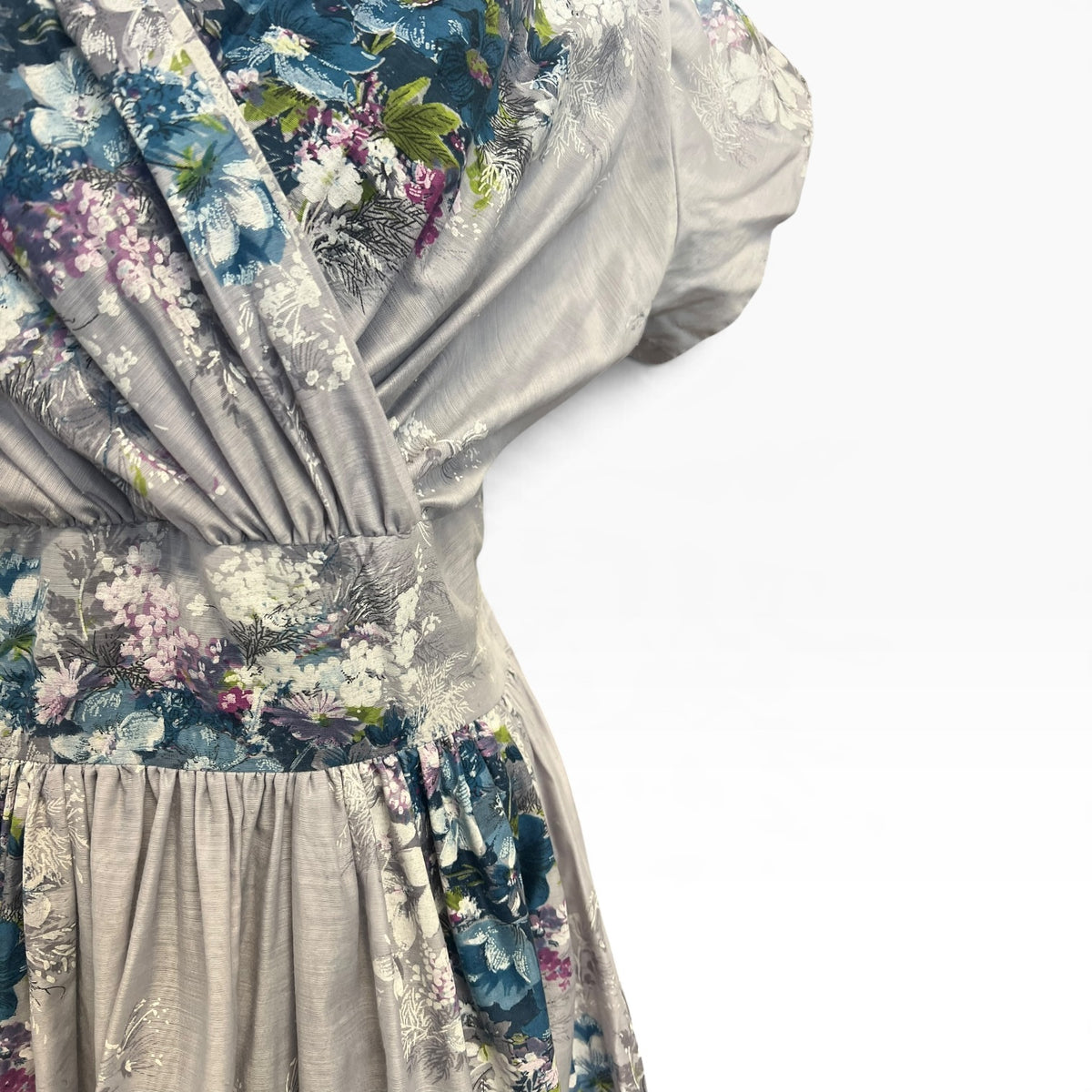 BLUEY/GREY OIL PAINTING DRESS | 10/12