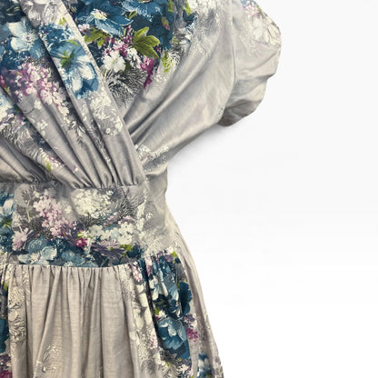 BLUEY/GREY OIL PAINTING DRESS | 10/12