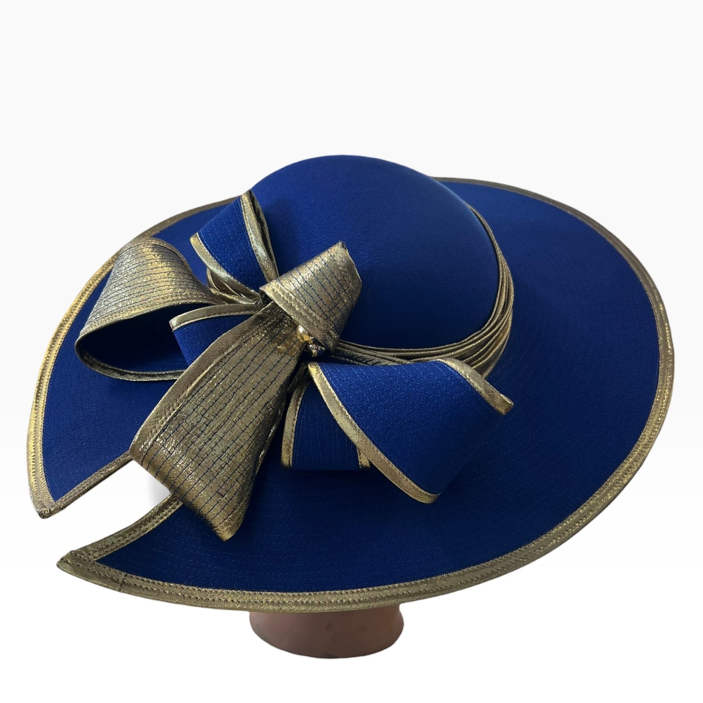 SUSAN ROGERS BLUE & GOLD HAT