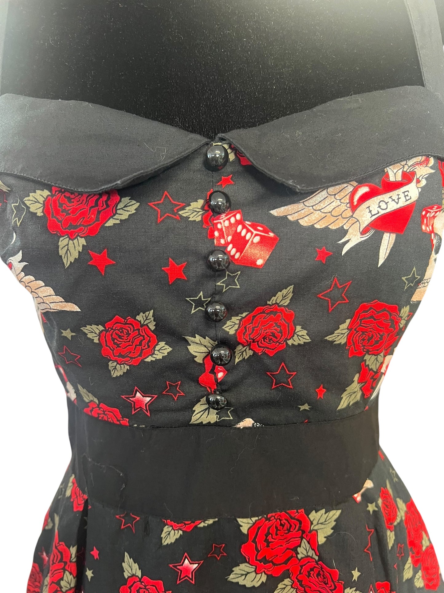 HOT TOPIC BLACK TATTOO DRESS | 8