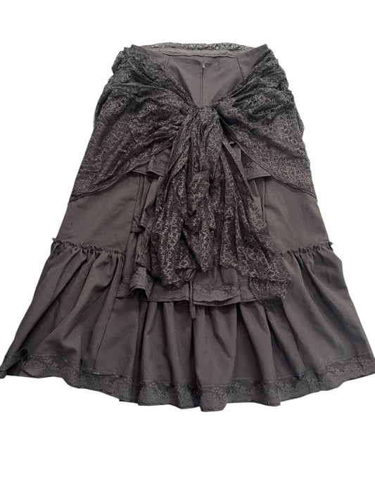 GALLERY SERPENTINE STEAMPUNK LACE SKIRT SZ 18/20