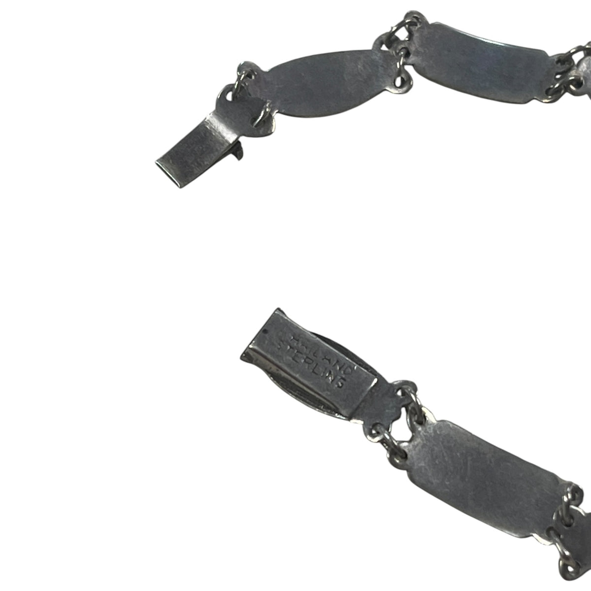 STERLING SILVER GOLD ENAMEL BRACELET
