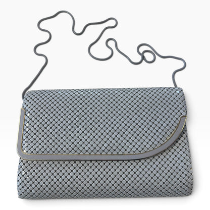 GREY MESH SHOULDER BAG