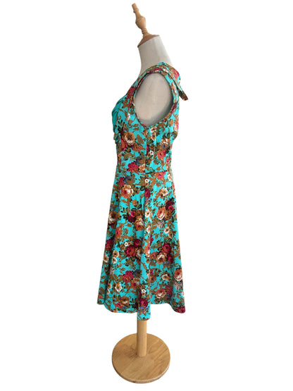 LINDY BOP BLUE FLORAL DRESS | 18