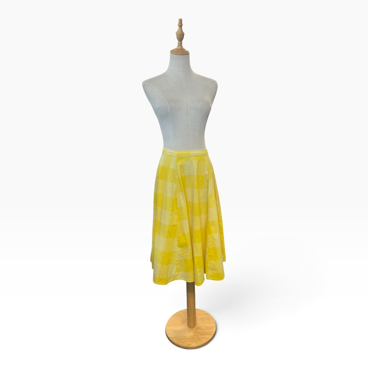 COLLECTIF YELLOW GINGHAM SKIRT | 8