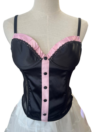 GOSSIP BRA PINK & BLACK | 8B