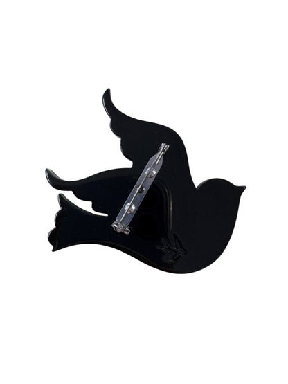 ERSTWILDER - BARBARELLAS BIRD BROOCH (GREEN)