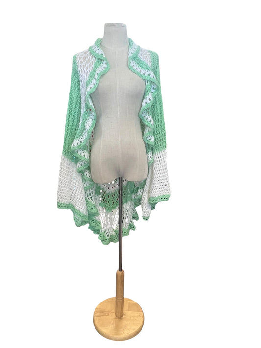 MINT & CREAM CROCHET CARDY | 8/10