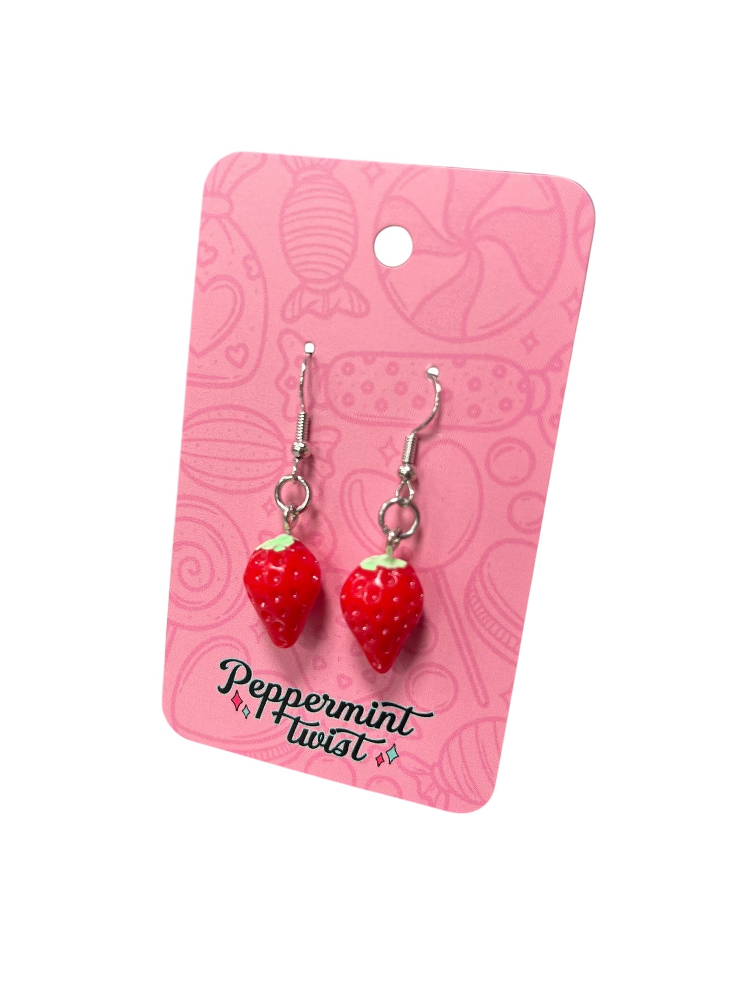 MINI STRAWBERRY EARRINGS