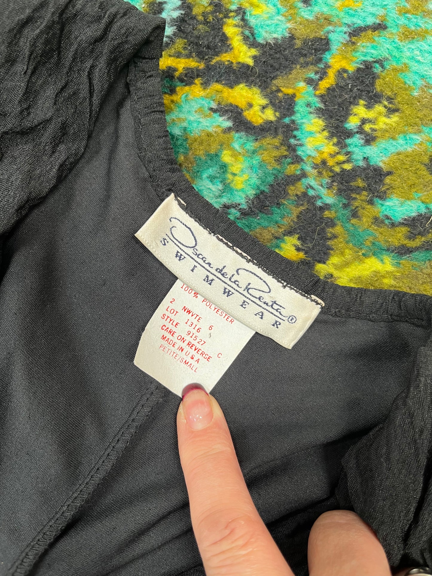 OSCAR DE LA RENTA VINTAGE SWIM OVERJACKET SZ 12/14